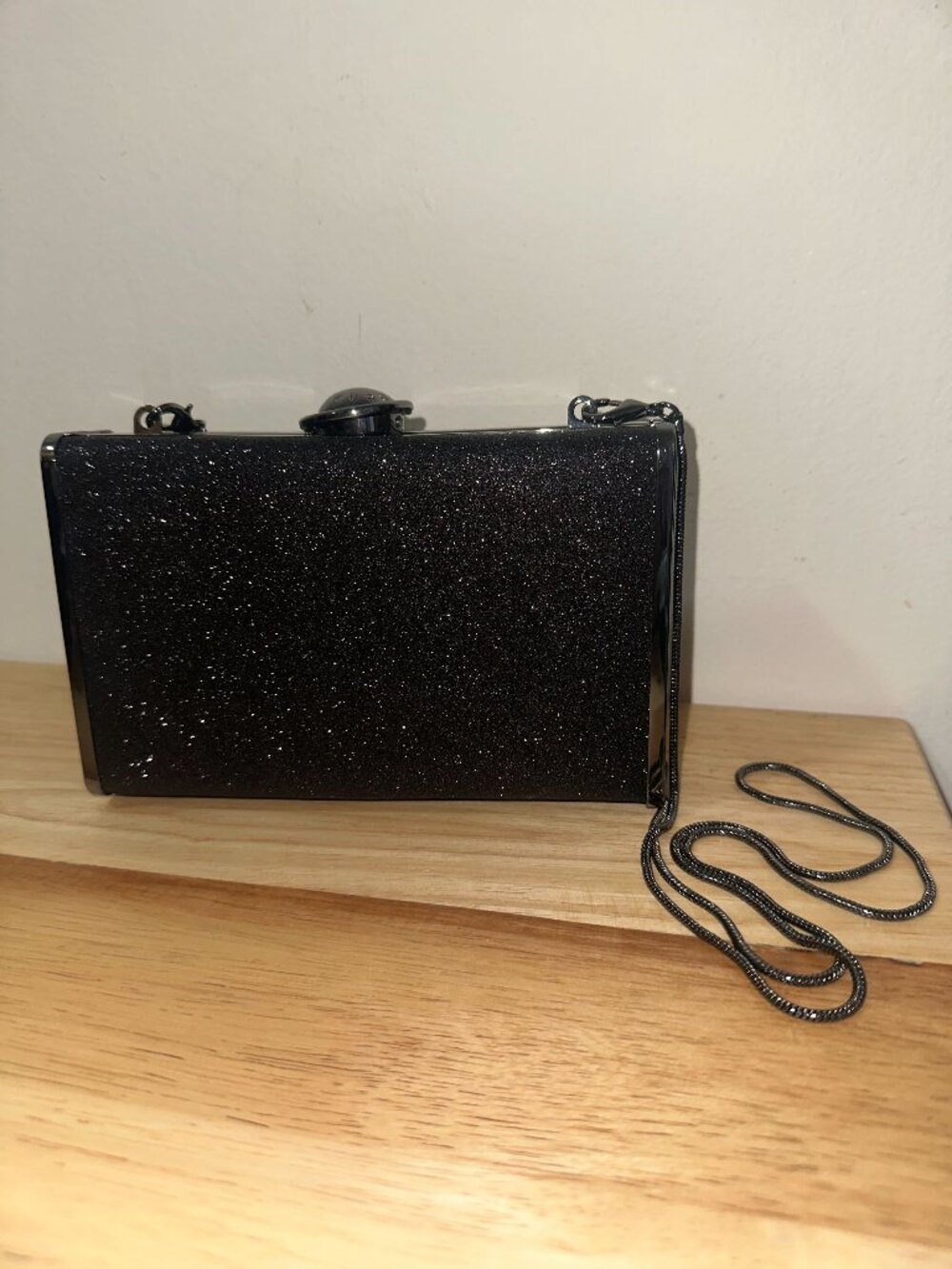 Henri Bendel - Midnight Shimmer Flip-Lock Party Clutch Purse